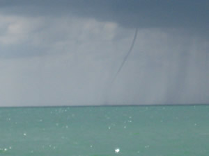 Small Tornado in front of Sanibel Island