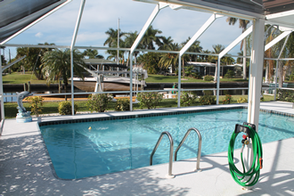The heated pool
