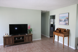 The living and dining area of our home